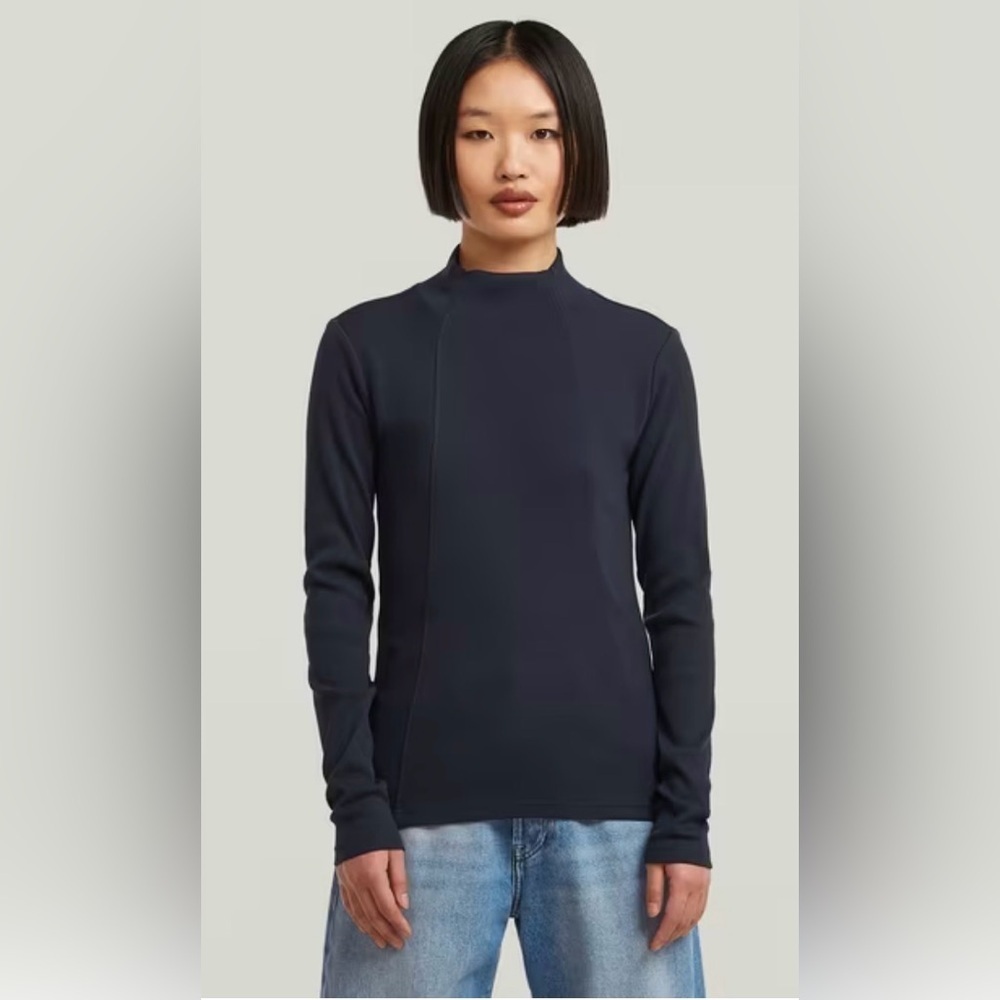 G-Star A-Line Slim Mock T-Shirt L